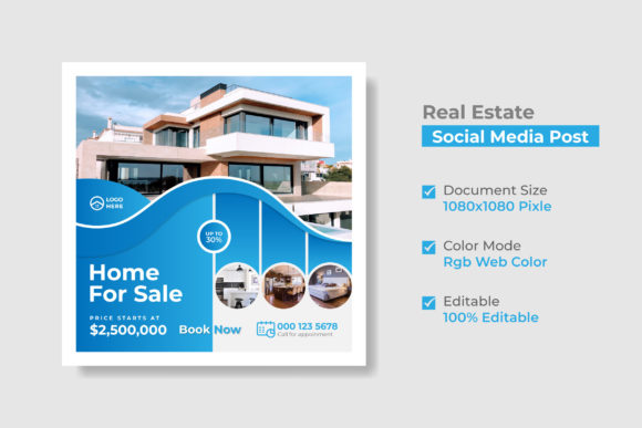 Download Real Estate Social Media Post Template - Template Collection