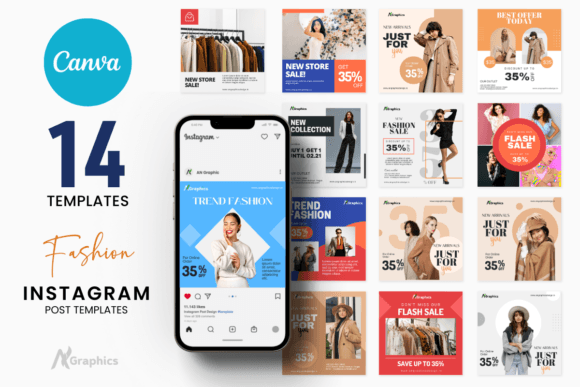 Download 14 New Fashion Instagram Post Templates - Template Collection