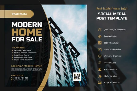 Download Real Estate Social Media Post Template - Template Collection