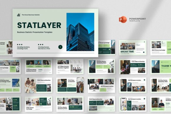 Download Business Statistic Powerpoint Template - Template Collection