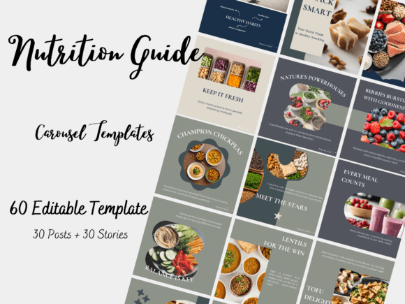 Download Wellness Nutrition Canva Template Insta - Template Collection