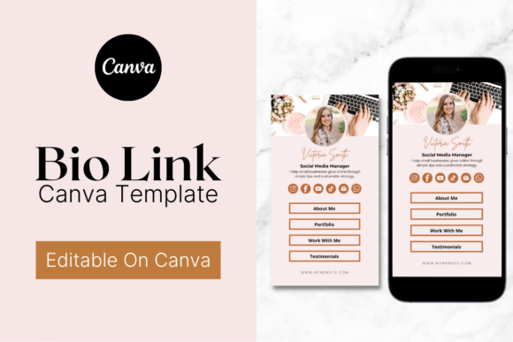 Download Link in Bio Instagram Canva Template - Template Collection