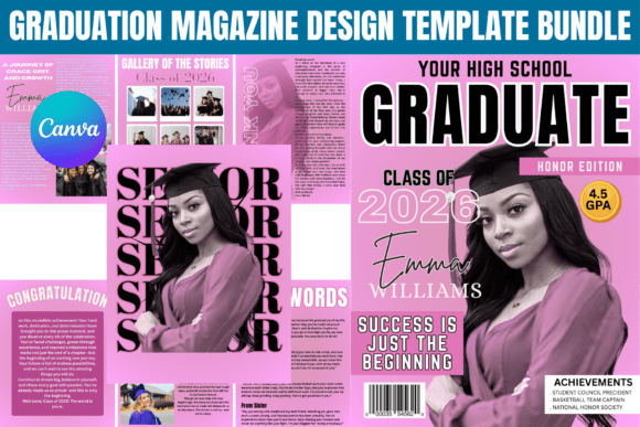 Download Graduation Magazine Design Template - Template Collection