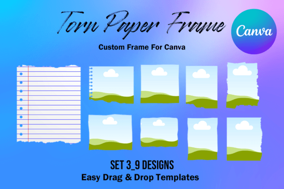 Download Torn Paper Ripped Canva Frame Template - Template Collection