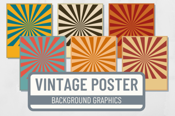 Download Vintage Poster Template Background Set - Template Collection