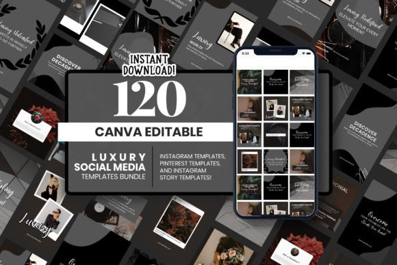 Download Luxury Social Media Templates Bundle - Template Collection