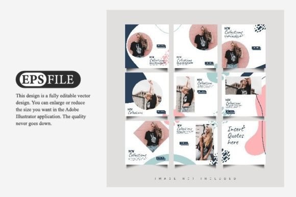 Download Social Media Puzzle Frame Grid Post - Grid Collection