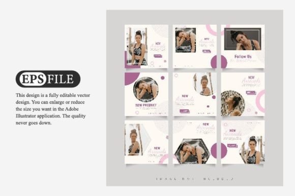 Download Social Media Puzzle Frame Grid Post - Grid Collection