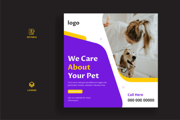 Download Pet Care Social Media Banner Template - Template Collection