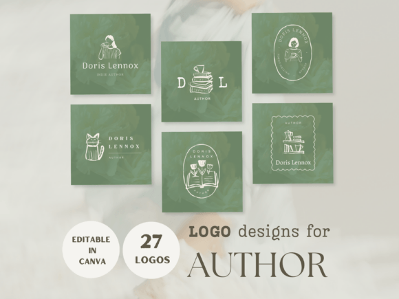 Download Author Canva Logo Template - Template Collection