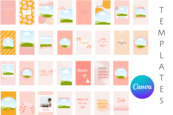 Download Instagram Story Templates Canva Pastel - Template Collection
