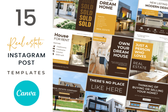 Download 15 Real Estate Instagram Post Templates - Template Collection