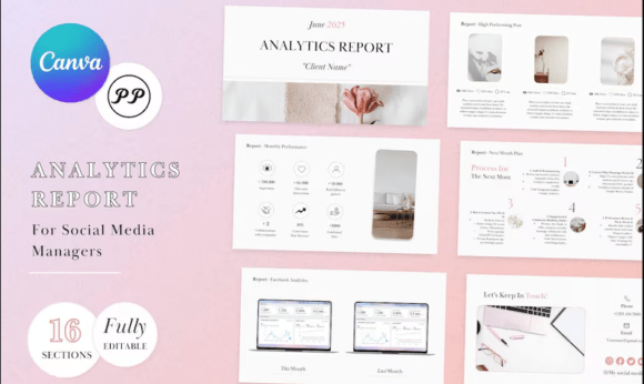 Download Social Media Analytics Report Template - Template Collection