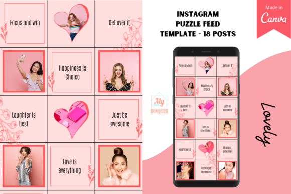 Download Canva Instagram Puzzle Feed Template - Template Collection