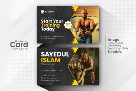 Download Fitness Center Business Card Template - Template Collection