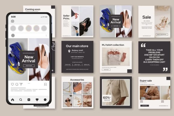 Download Clothing Fashion Instagram Post Template - Template Collection