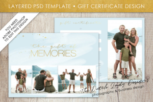 Download Photography Gift Certificate Template - Photo Gift Card - Watercolor Style - Layered .PSD Files - Design #38 - Template Collection