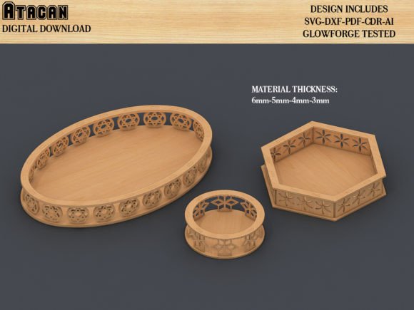 Download Decorative Wooden Tray Bundle Templates - Template Collection