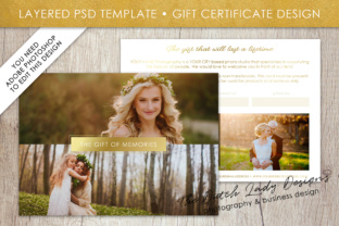 Download Photography Gift Certificate Template - Photo Gift Card - Layered .PSD Files - Design #32 - Template Collection