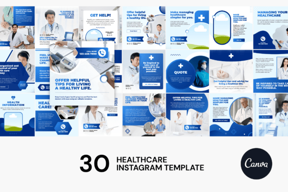 Download Healthcare Instagram Canva Templates - Template Collection