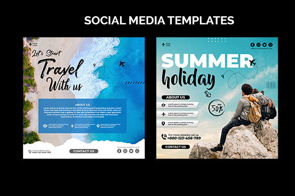Download Travel Social Media Templates - Template Collection