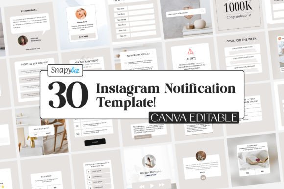 Download Instagram Notification Canva Templates - Template Collection
