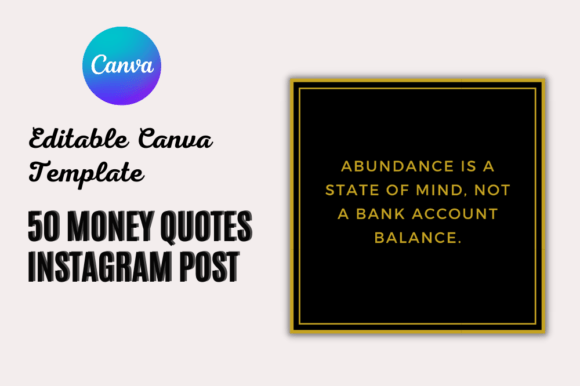 Download Money Quotes Editable Canva Template - Template Collection