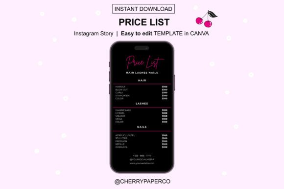 Download Price List Flyer, Canva Template - Template Collection