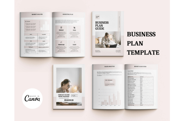 Download Business Plan Template Printable Canva - Template Collection