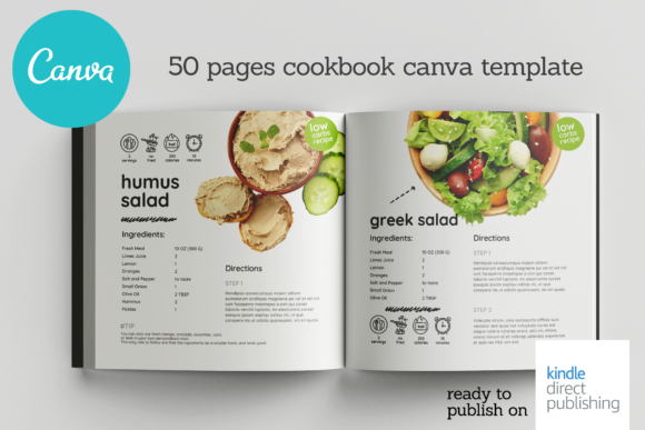 Download Canva Salads Book Template - Template Collection