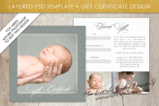Download Photography Gift Certificate Template - Photo Gift Card - Layered .PSD Files - Design #28 - Template Collection