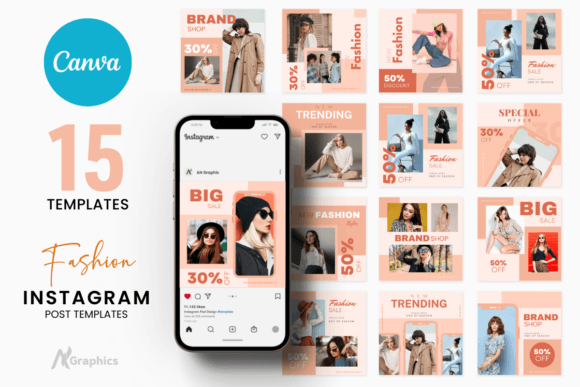 Download 15 Light Fashion Instagram Post Template - Template Collection