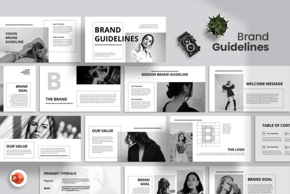 Download Brand Guidelines - PowerPoint Template - Template Collection