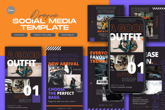 Download Drope Fashion Instagram Template - Template Collection