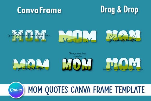Download MOM Quotes Canva Frame Template - Template Collection