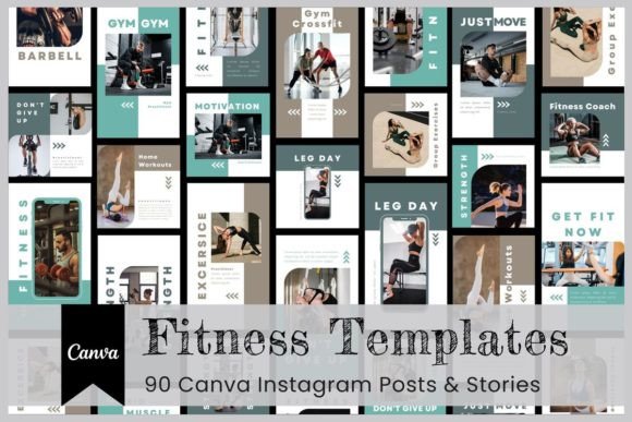 Download Fitness Canva Instagram Template - Template Collection