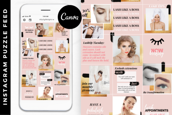 Download Esthetician Instagram Puzzle Template - Template Collection