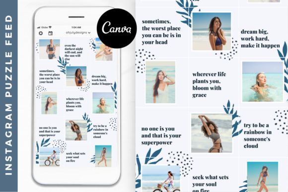 Download Instagram Puzzle Feed Templates Canva - Template Collection
