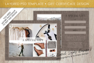 Download Photography Gift Certificate Template - Photo Gift Card - Layered .PSD Files - Design #29 - Template Collection