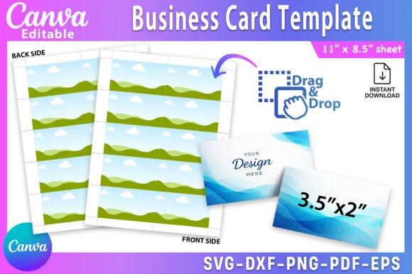 Download Business Card Canva Template - Template Collection