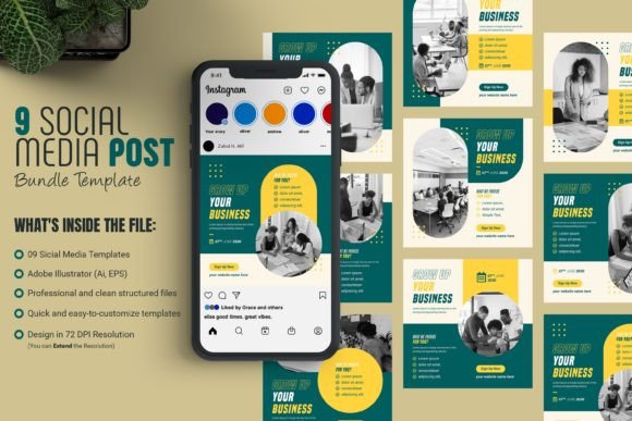 Download Social Media Cover Post Template Bundle - Template Collection
