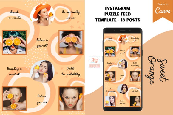 Download Canva Instagram Puzzle Feed Template - Template Collection