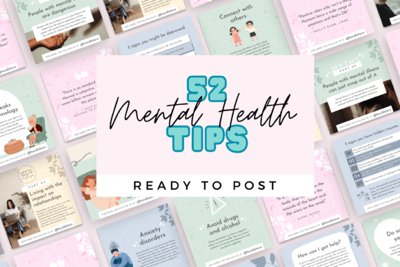 Download 52 Daily Mental Health Canva Templates - Template Collection
