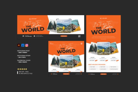 Download Travel Social Media Banner Template - Template Collection