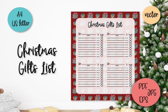 Download Christmas Gifts List Printable Template - Template Collection