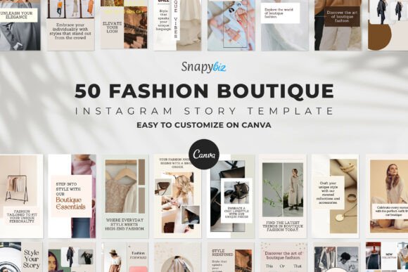 Download Fashion Instagram Canva Story Templates - Template Collection