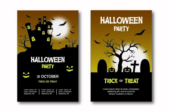 Download Halloween Leaflet Layout Template Vector - Template Collection