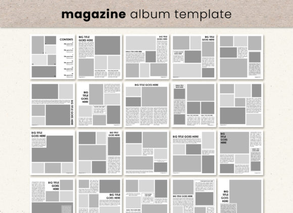 Download Square Magazine Photobook Template - Template Collection