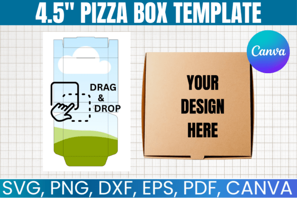 Download Pizza Box Template, Cookies Box SVG - Template Collection