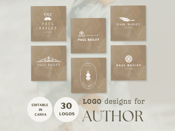 Download Author Canva Logo Template - Template Collection